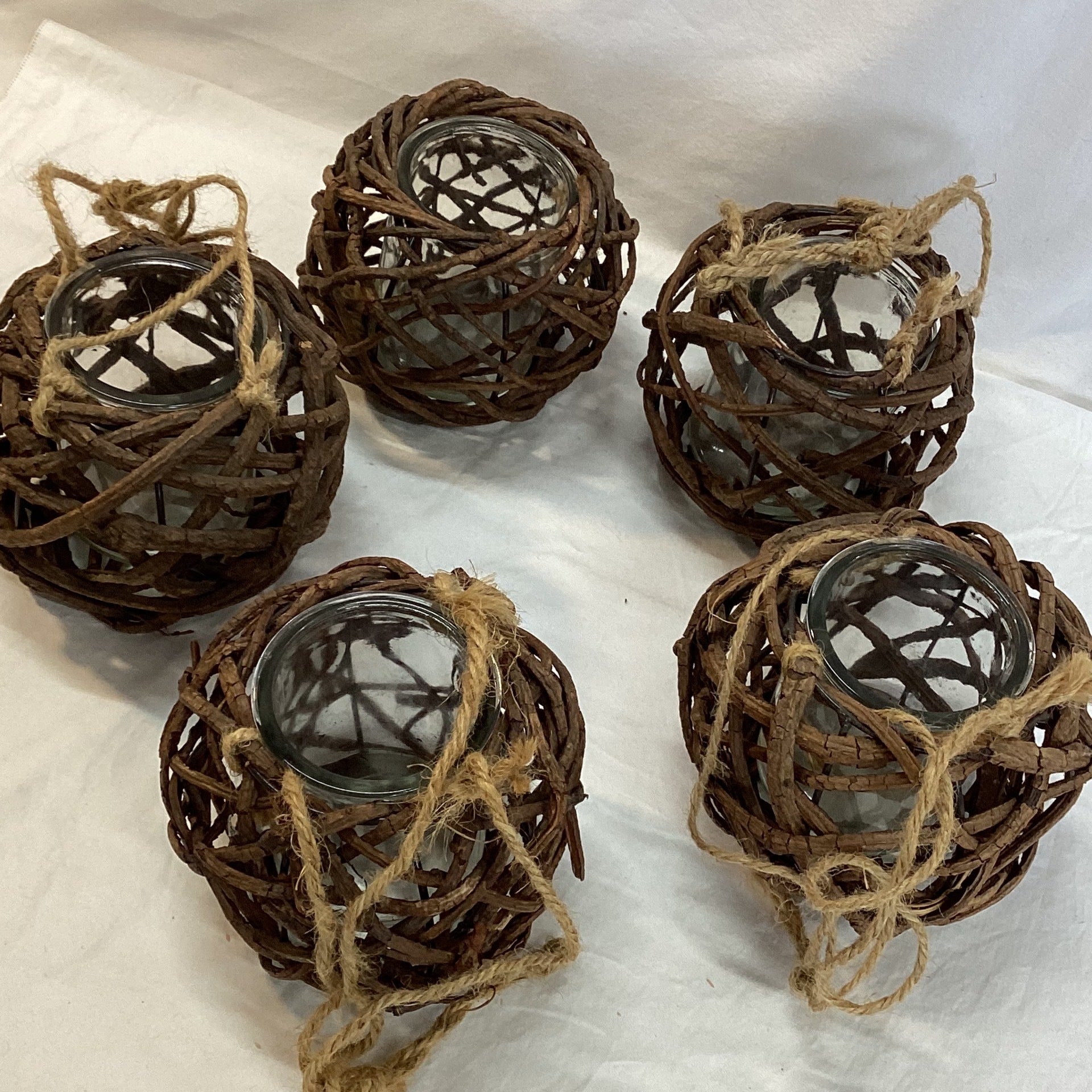 Craft Wicker Candle Holders Austin Creative Reuse Online Store